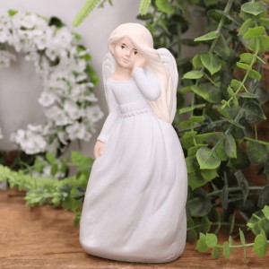 Aniołek gipsowy ''NINA'' 16 cm błękitny