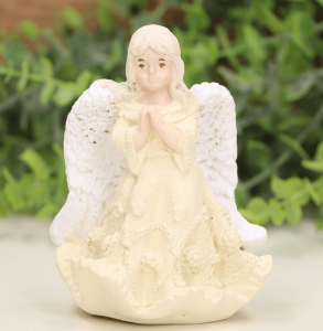 Aniołek figurka 10cm kremowy