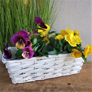 Osłonka wiklinowa biała 35x10cm 