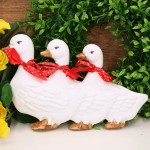 Kaczki w szeregu z kokardką plakietka 1szt  