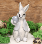 Zając w kamizelce szary figurka 12cm