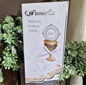 Kartka komunijna Pamiątka I Komunii Świętej 