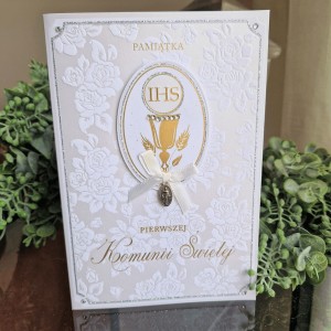 Kartka komunijna Pamiątka I Komunii Świętej 