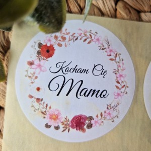 Naklejki "Kocham Cię Mamo" 4szt  