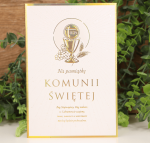 Kartka komunijna Pamiątka I Komunii Świętej   
