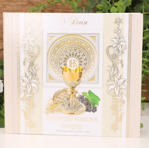 Album pamiątka I Komunia święta z Kielichem MIX