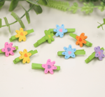 Spinacze kwiatuszki klamerki scrapbooking II gatunek 24szt   