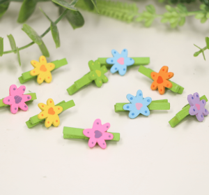 Spinacze kwiatuszki klamerki scrapbooking II gatunek 24szt   