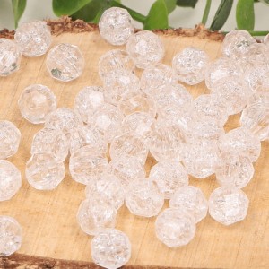 Koraliki przeźroczyste 0,9 cm 52g  