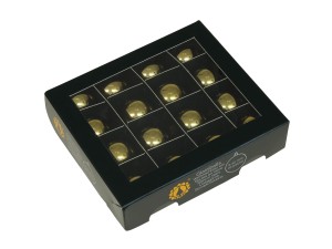 Bombki szklane zawieszka 30mm 16szt     bright gold shiny   