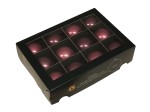 Bombki szklane zawieszka 57mm 12szt   orchid