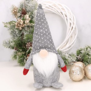 Szary skrzat krasnal chłopiec 25cm.   