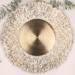 Talerz podtalerz dekoracyjny Złoty wzór 33cm