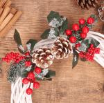 Świąteczna Gałązka z Szyszką 12szt