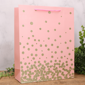 Torebka papierowa różowa 23 x 18 cm  