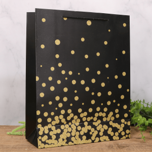 Torebka papierowa czarna 32 x 26 cm 