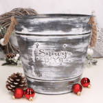 Wiaderko z uchwytami osłonka zimowa - 25cm