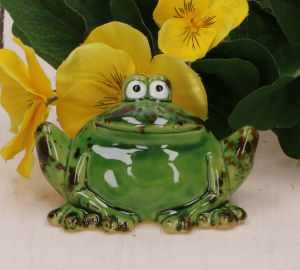 Żaba ceramiczna  MIX 2 wzorów - 1szt.