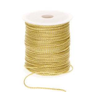 Sznurek brokatowy żółto-srebrny 2,5mmx100m