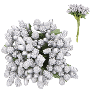 Ryżyk / Kaszka na druciku - srebrny 144szt.