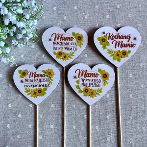 Piki Dzień Mamy 4szt. drewniane 