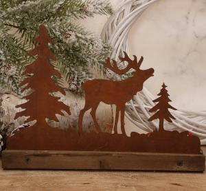 Dekoracja zimowa metalowa 20cmx29cm