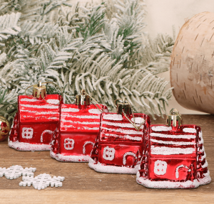 Zestaw Bombek plastikowych "Domek" 4szt.