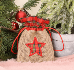 Woreczek jutowy z gwiazdką