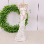 Anioł gipsowy biały na komunię IHS 31cm