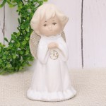 Anioł gipsowy biały na komunię 14cm