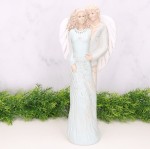 Anioł gipsowy ślubny niebieski 37cm