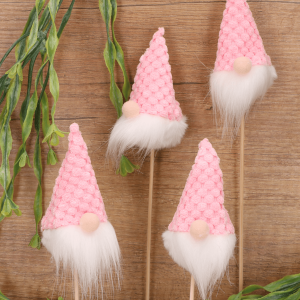 Piki wiosenne skrzaty różowe 4szt   