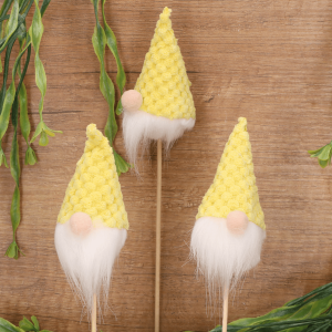 Piki wiosenne skrzaty żółte 4szt  