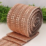 Taśma ozdobna z cyrkoniami miedziana 12cm x 10Y