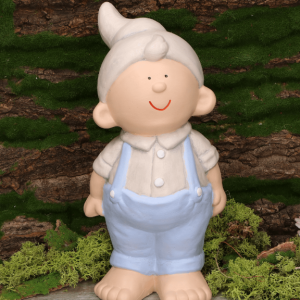 Krasnal Gajowy w Niebieskich Ogrodniczkach 27x13cm