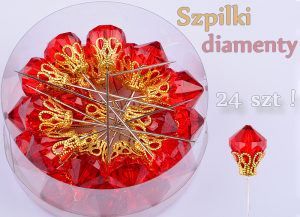 Szpilki diamenty 