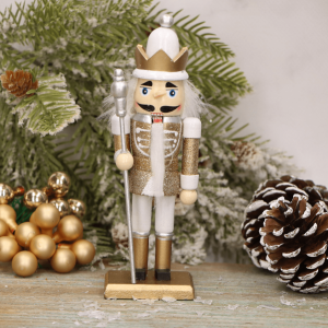 Dziadek do orzechów złoty 1szt. 16cm