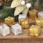 Prezenciki zestaw 12szt srebrno- złote Ozdoba Świąteczna