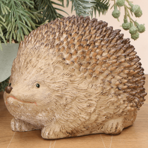 Jeżyk brązowo-beżowy ceramiczny 7,5*10*7cm