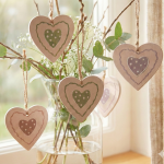 Zestaw zawieszek Walentynki serce 6 szt.