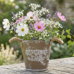 Osłonka metalowa z uchwytami przecierana 15cm   