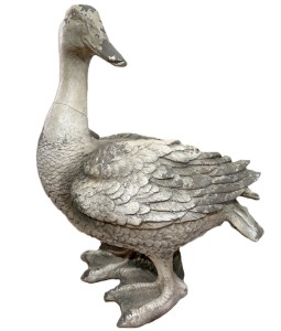 Kaczka kamienna, szaro-beżowa 35*20,5*44,5cm
