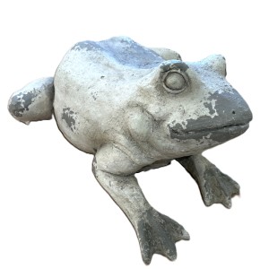 Żaba kamienna, kremowo-brązowa 47*35*23cm