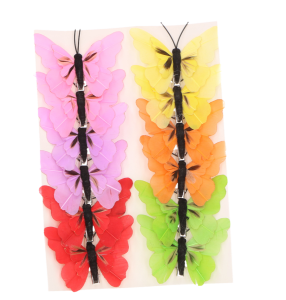 MOTYLE 8 CM KLIPS S/12