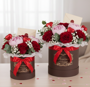 Flowerbox pudełka papierowe 2szt. 14*18,5 , 13*17,5