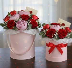 Flowerbox 2 Pudełka papierowe 12*15.5 , 14*17.5