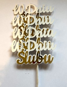 W dniu ślubu Biały/Złoty