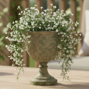 Kielich-Osłonka Metalowa, Zielona 27cm Dekoracja