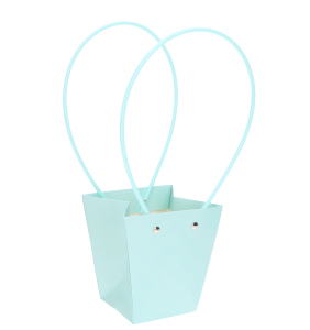 TOREBKA FLOWERBOX PAPIEROWA 12X8X12 CM NIEBIESKA TOREBKA NA KWIATY