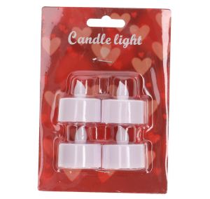 ŚWIECE LED 4 SZT. TEALIGHT 16×10,7CM DEKORACYJNE BEZPIECZNE DO LAMPIONU